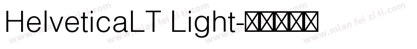 HelveticaLT Light字体转换